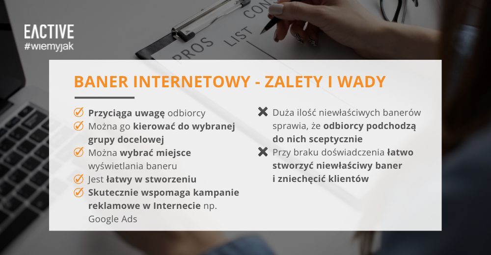 Baner internetowy. Poznaj zalety i wady 