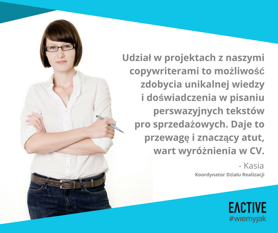 Dlaczego warto pracować w dziale Content marketingu w EACTIVE