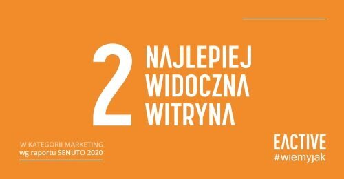 EACTIVE 2. najlepiej widoczną witryną w kategorii marketing!