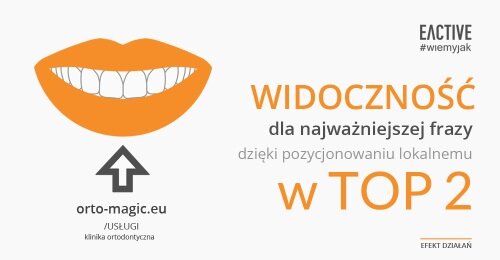 Efekty działań SEO dla Orto Magic