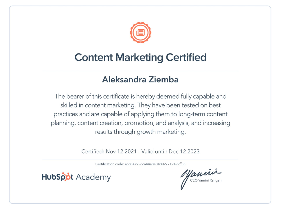 Aleksandra-Ziemba-Content-Marketing-Cerified
