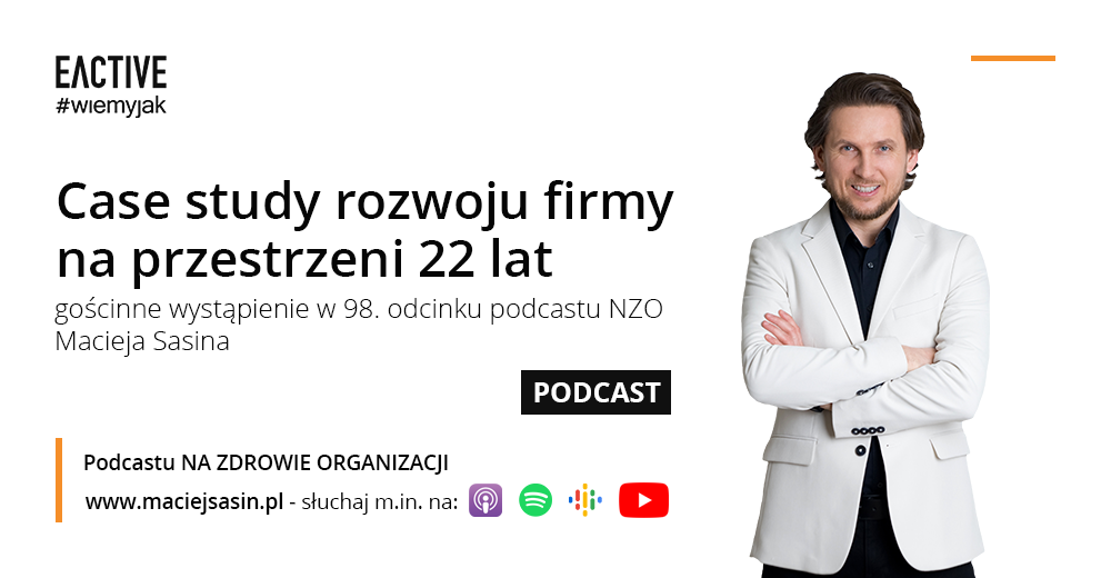 EACTIVE gościnnie w podcaście Na Zdrowie Organizacji – Michał Kliszczak