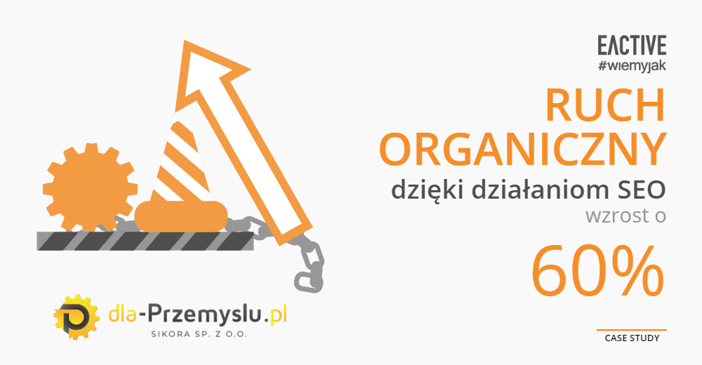 Wzrost ruchu organicznego dla-przemyslu o 60% Wzrost ruchu organicznego dla-przemyslu