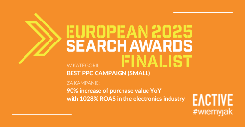 EACTIVE finalistą European Search Awards 2025